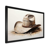 Cowboy Hat Minimalism Style V - People Canvas Wall Art