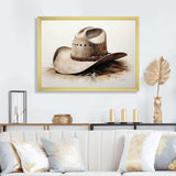 Cowboy Hat Minimalism Style V - People Canvas Wall Art