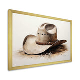 Cowboy Hat Minimalism Style V - People Canvas Wall Art