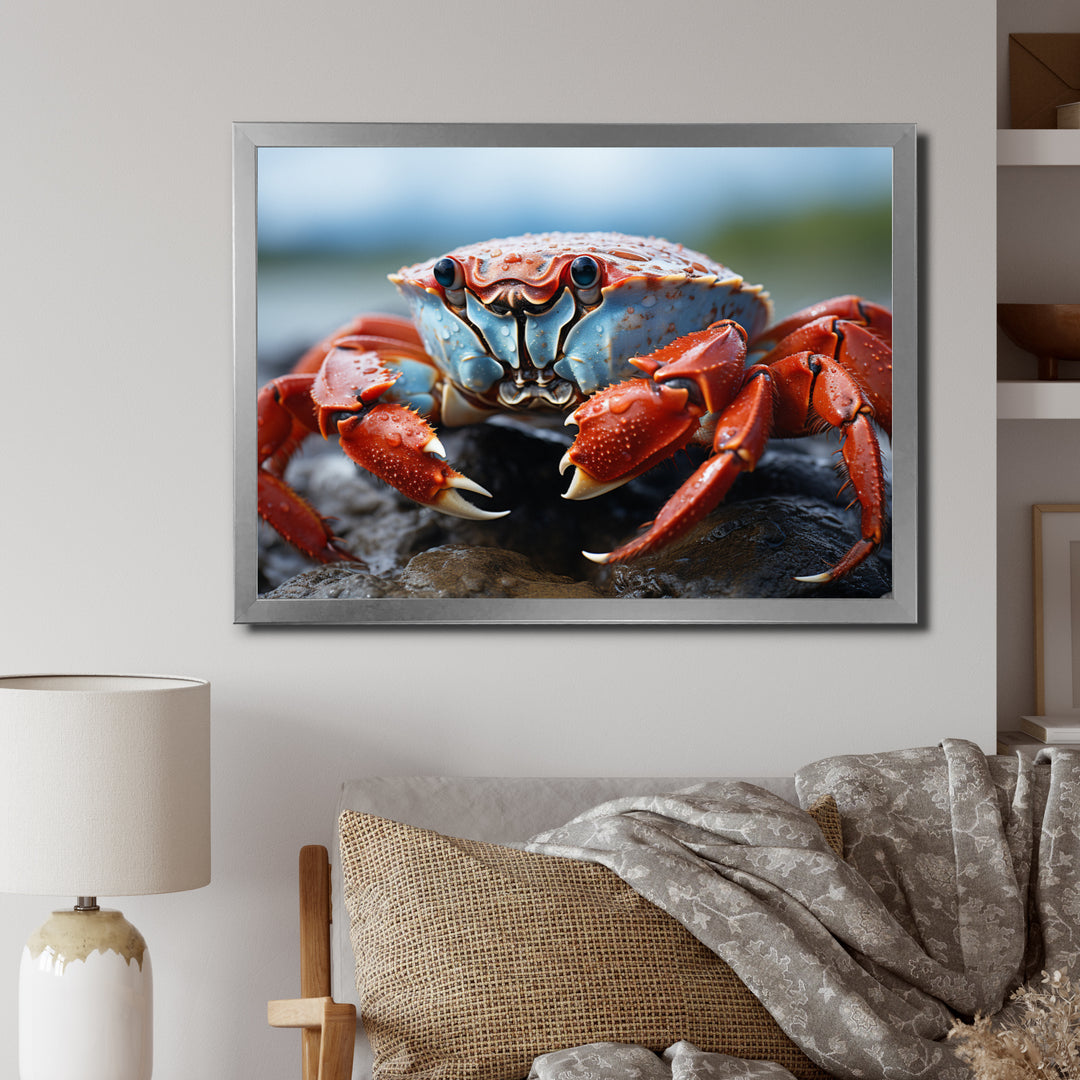 Crab Coastal Guardian - Crab Wall Art Prints