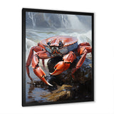 Crab Coastal Sentry - Crab Living Room Wall Art