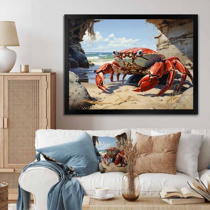 Crabs Corner - Crab Canvas Wall Art