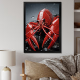 Crayfish Elusive Crayfish - Coral Crayfish Wall Art