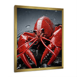 Crayfish Elusive Crayfish - Coral Crayfish Wall Art