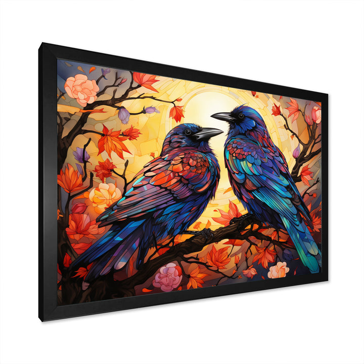 Crow Chromatic Monarchs - Crow Bedroom Wall Art