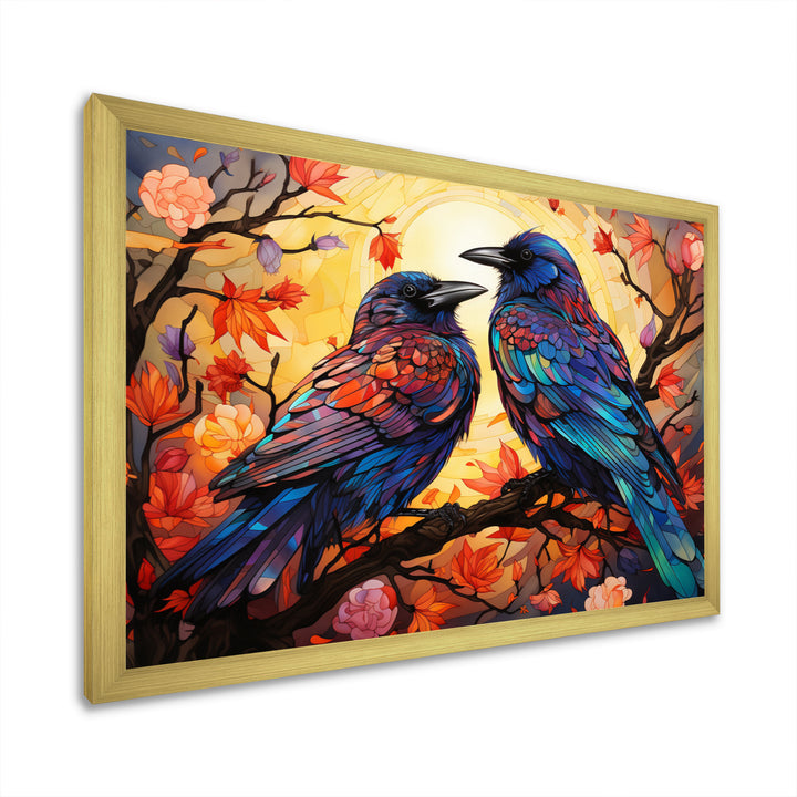 Crow Chromatic Monarchs - Crow Bedroom Wall Art