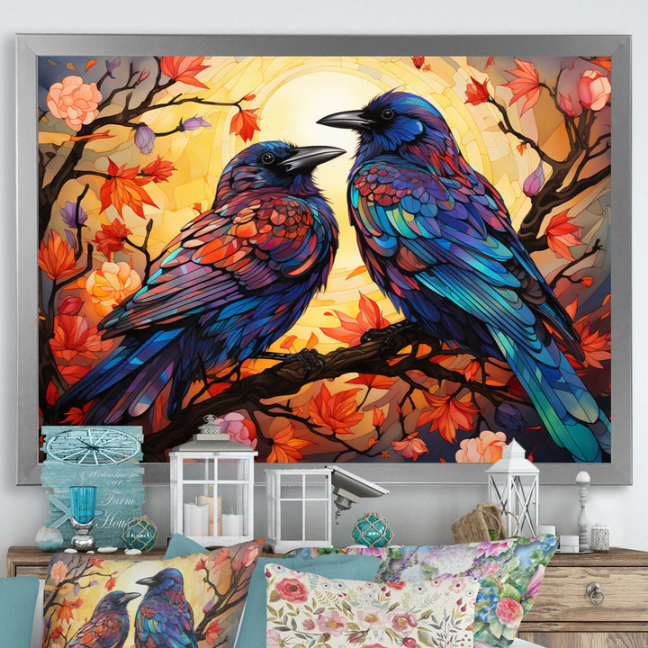 Crow Chromatic Monarchs - Crow Bedroom Wall Art