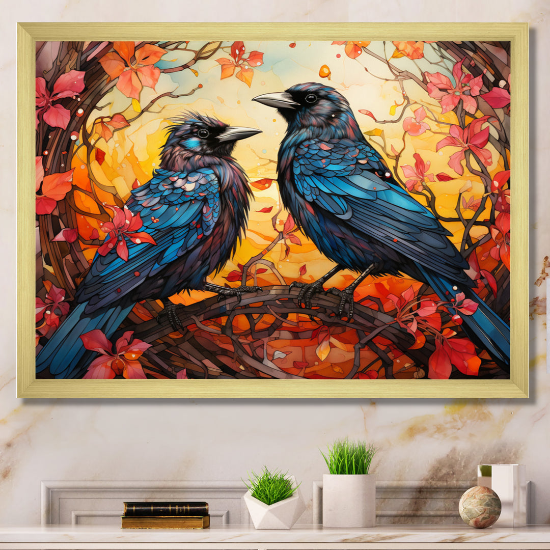 Crow Crowed Sovereigns - Crow Canvas Wall Art