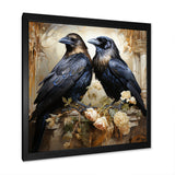 Crow Golden Elegance - Crow Wall Decor