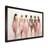 Pink Dance Quiet Ensemble - Fashion Canvas Wall Art