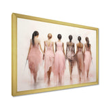 Pink Dance Quiet Ensemble - Fashion Canvas Wall Art