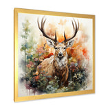 Deer Abstracted Nature - Deer Wall Art Prints