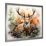 Deer Abstracted Nature - Deer Wall Art Prints