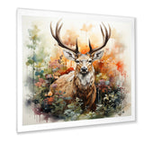 Deer Abstracted Nature - Deer Wall Art Prints