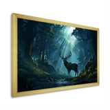 Deer Dancing Shadows - Deer Large Canvas Wall Art