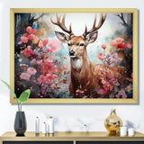 Deer Mystical Forest - Deer Living Room Wall Art