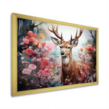 Deer Mystical Forest - Deer Living Room Wall Art