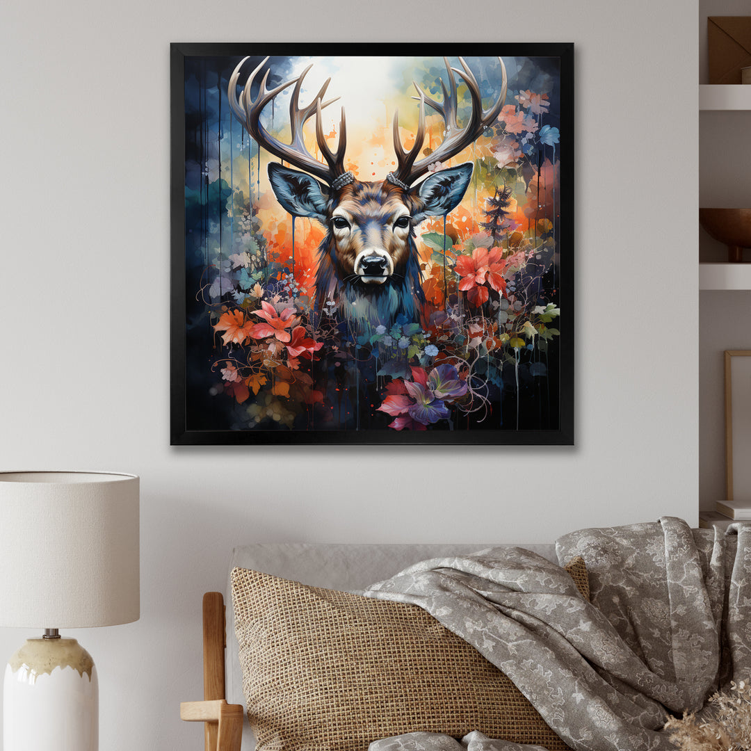 Deer Wilderness Symphony - Deer Wall Art Prints