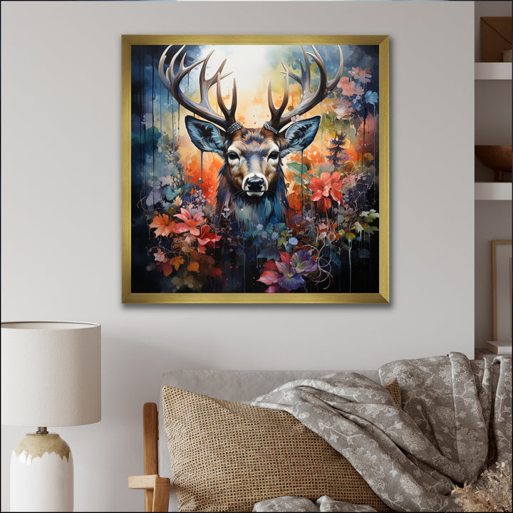 Deer Wilderness Symphony - Deer Wall Art Prints