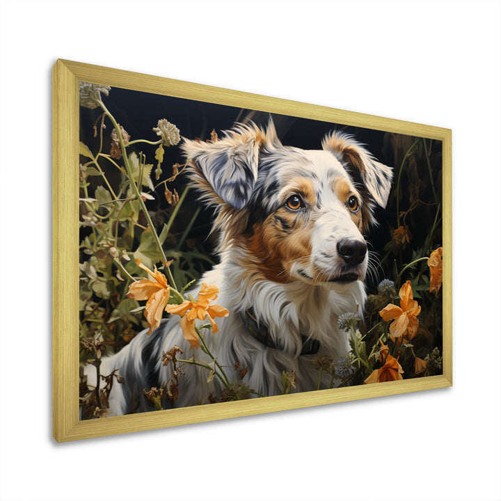 Dog Inquisitive Canine Pastoral - Dog Wall Art Prints