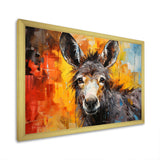 Grey Donkey Gentle Companion Collage - Donkey Living Room Wall Art