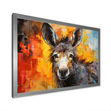 Grey Donkey Gentle Companion Collage - Donkey Living Room Wall Art