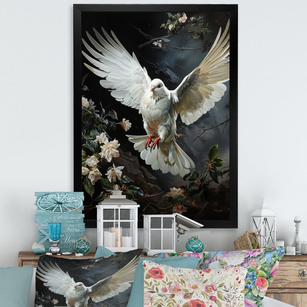 White Dove Messenger Of Peace - White Dove Wall Art