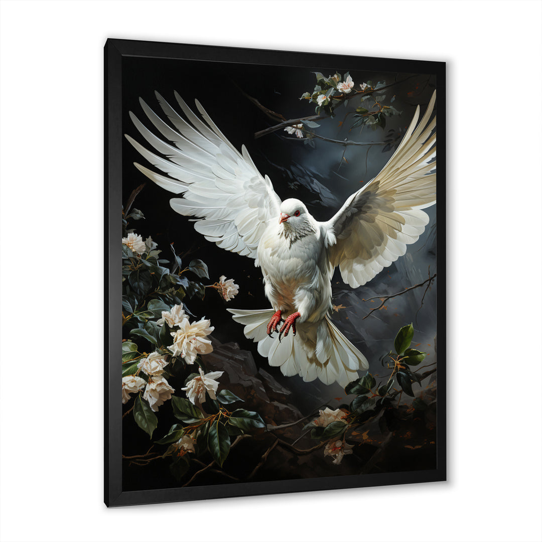 White Dove Messenger Of Peace - White Dove Wall Art