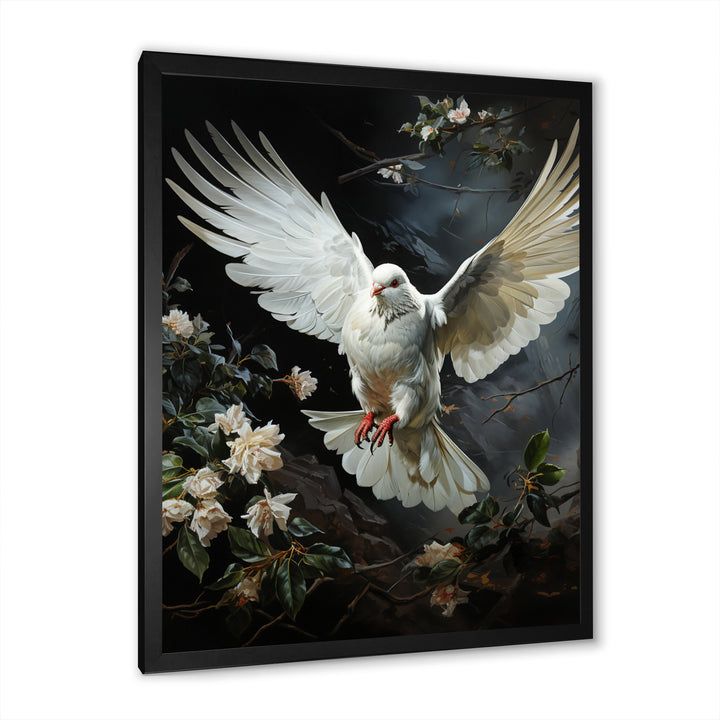 White Dove Messenger Of Peace - White Dove Wall Art