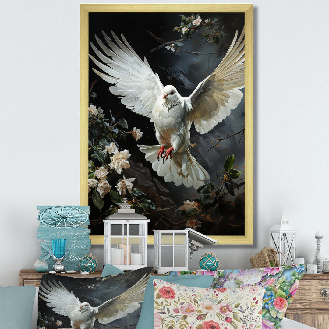 White Dove Messenger Of Peace - White Dove Wall Art