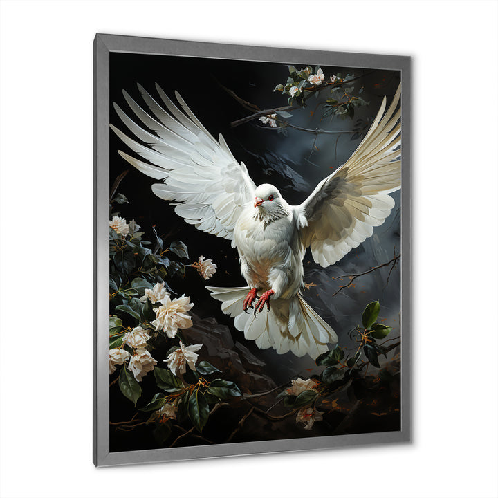 White Dove Messenger Of Peace - White Dove Wall Art