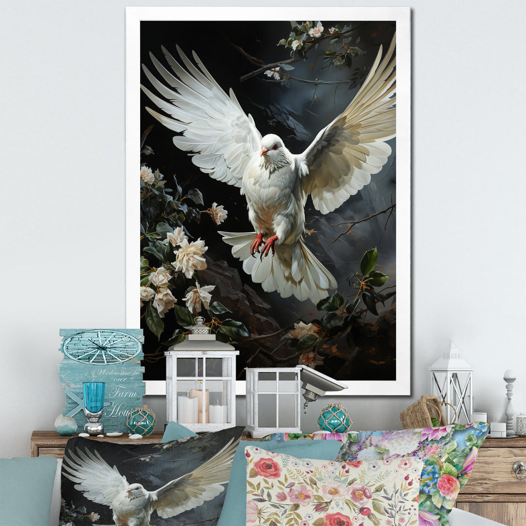 White Dove Messenger Of Peace - White Dove Wall Art