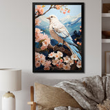 White Dove Winged Harmony Pastoral - Dove Large Canvas Wall Art