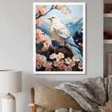 White Dove Winged Harmony Pastoral - Dove Large Canvas Wall Art