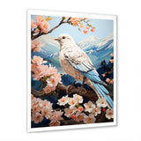 White Dove Winged Harmony Pastoral - Dove Large Canvas Wall Art