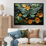 Green Dragonfly Insects Flight Pastoral - Green Dragonfly Wall Art