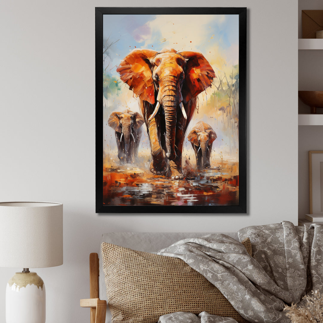 Elephant Parade - Elephant Canvas Wall Art