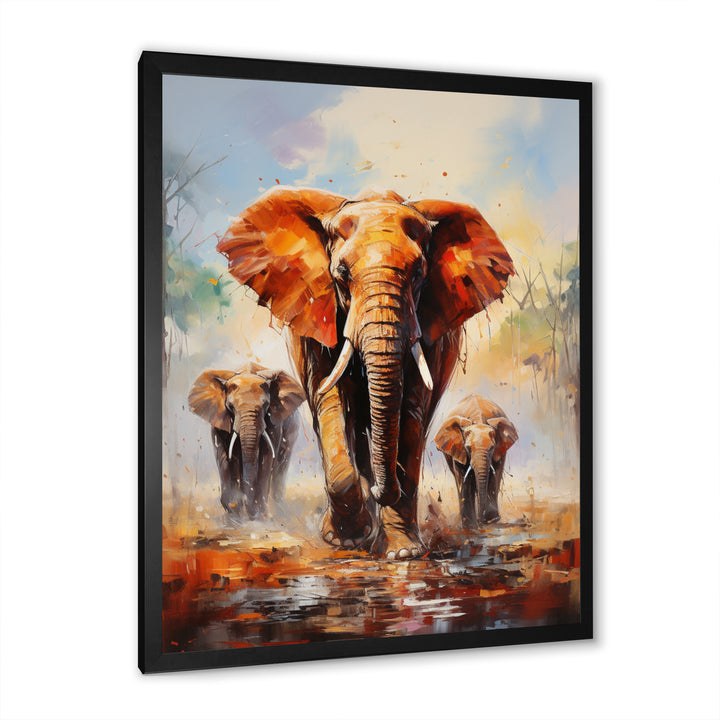 Elephant Parade - Elephant Canvas Wall Art
