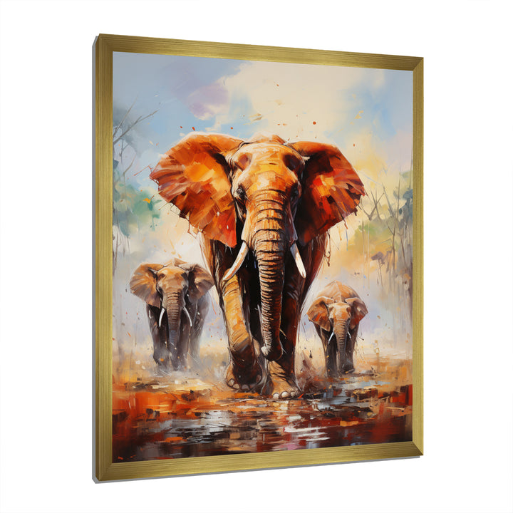 Elephant Parade - Elephant Canvas Wall Art