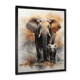 Elephant Gentle Giants Elephants II - Animals Canvas Wall Art