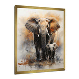 Elephant Gentle Giants Elephants II - Animals Canvas Wall Art