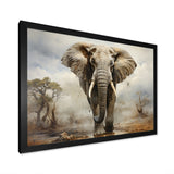 Elephant Graceful Elephant - Elephant Canvas Wall Art