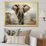 Elephant Graceful Elephant - Elephant Canvas Wall Art