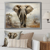 Elephant Graceful Elephant - Elephant Canvas Wall Art