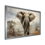 Elephant Graceful Elephant - Elephant Canvas Wall Art