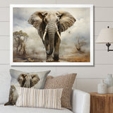 Elephant Graceful Elephant - Elephant Canvas Wall Art