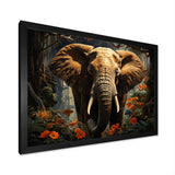 Elephant Jungle Royalty - Elephant Canvas Wall Art