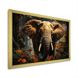Elephant Jungle Royalty - Elephant Canvas Wall Art
