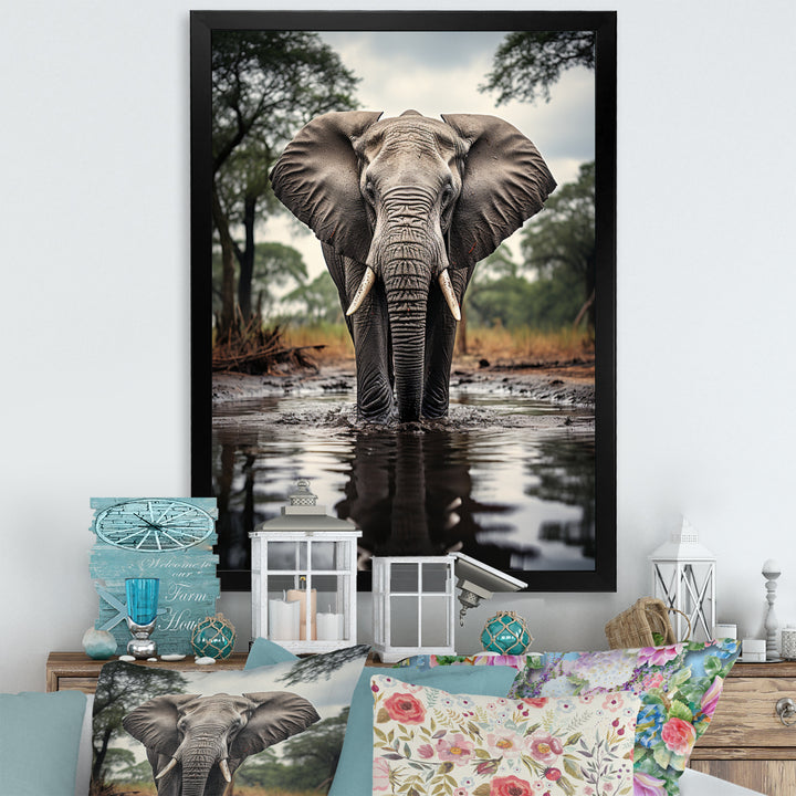 Elephant Majestic Reflections - Elephant Wall Decor