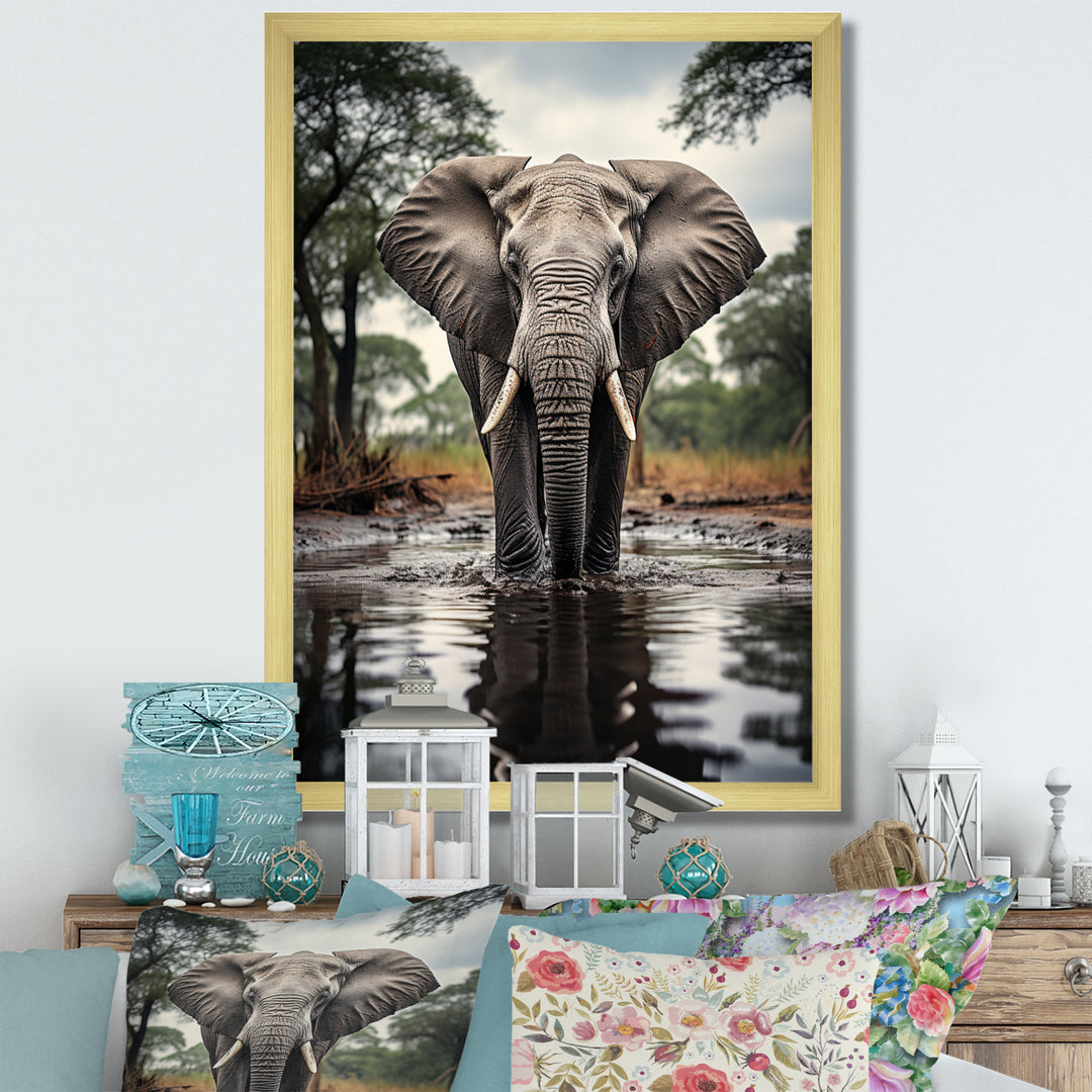 Elephant Majestic Reflections - Elephant Wall Decor